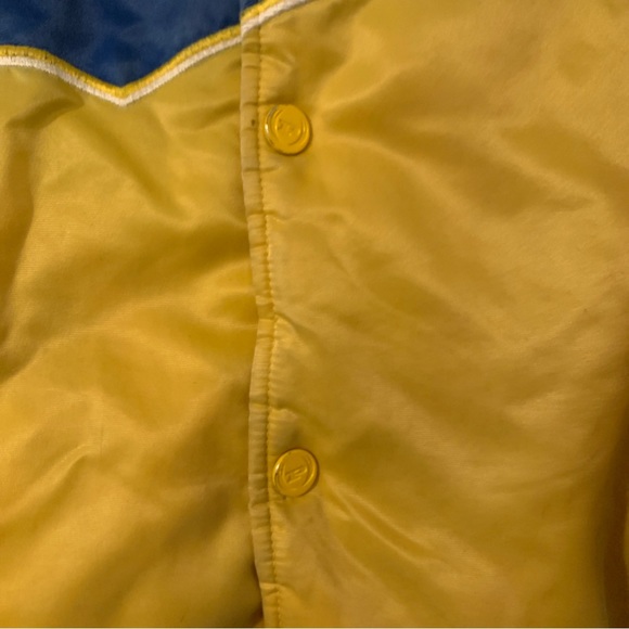 PHAT Farm Varsity Jacket. Warriors colors. Gold and Blue. size small - Picture 10 of 15